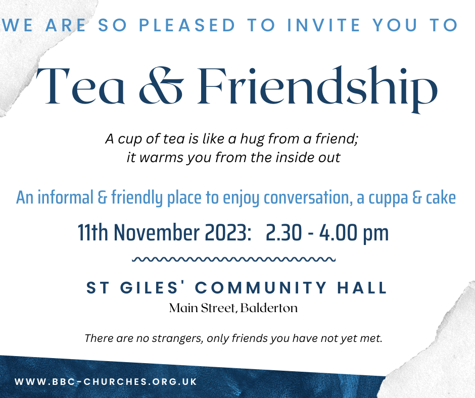 Tea & Friendship – B.B.C. Churches